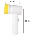 Cansado(a) de Esfregar? Diga Adeus à Sujeira com a Escova de Limpeza Elétrica Giratória 5 em 1!